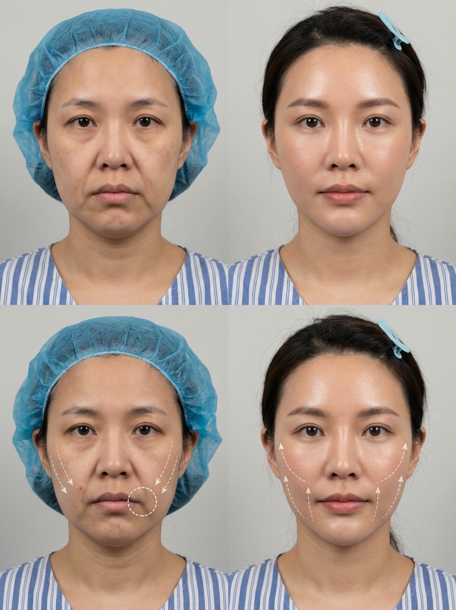 32岁圆脸姐妹亲测✨筋膜提升把“垮脸”拉回少女感