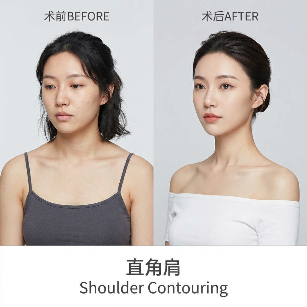 直角肩术前术后对比